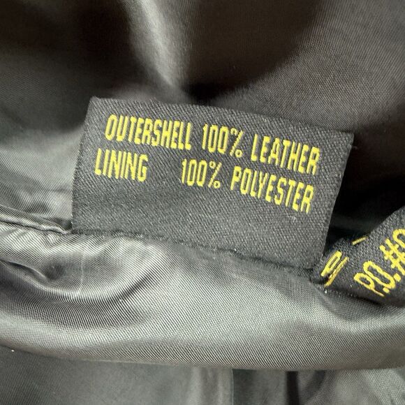 Scully Vest Mens Large Black Leather Suede Snap Lined Western Wear Cowboy Biker - Picture 7 of 11